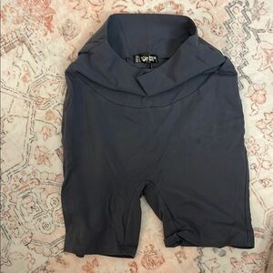Eloquii Gray Cowl Neck Romper Maternity
